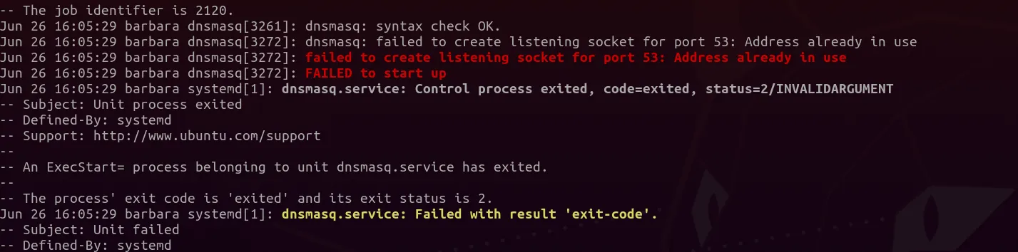 port 53: Address already in use when installing Streisand on Ubuntu 20.04